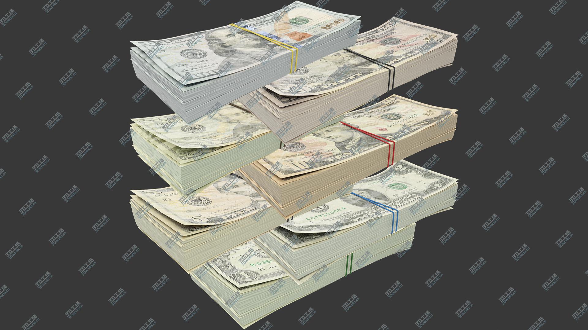 images/goods_img/202104091/3D Dollars Bills Stacks Collection V1/3.jpg